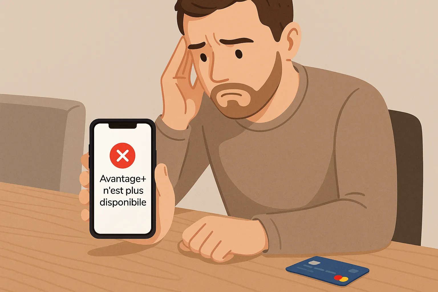 Application Joko de cashback automatique ouverte sur un smartphone avec une carte bancaire