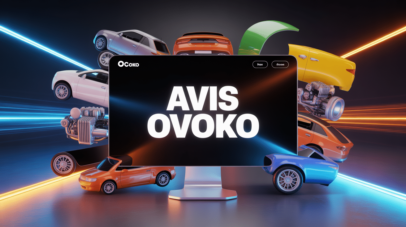 Pièces auto d'occasion alignées sur une étagère de casse automobile, illustrant les avis sur Ovoko