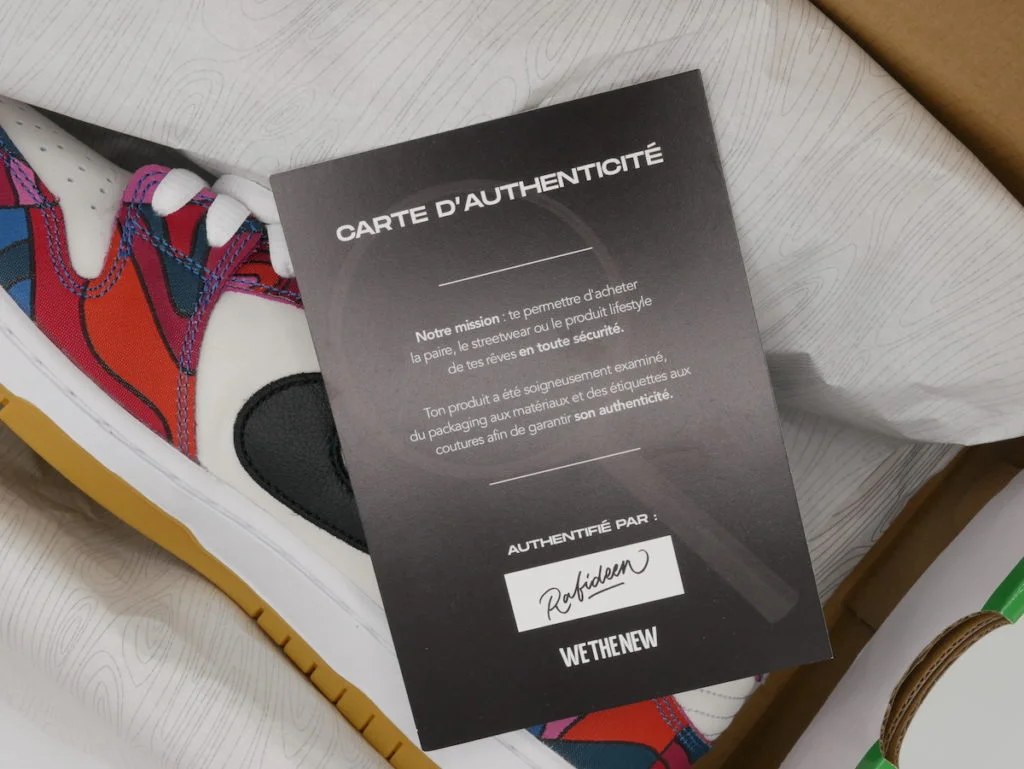 Sneakers authentiques sur Wethenew avec colis et suivi de commande