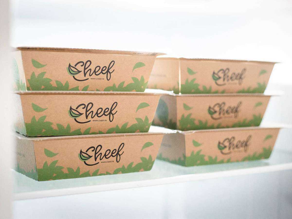 Plateaux de repas préparés d'un programme minceur Cheef